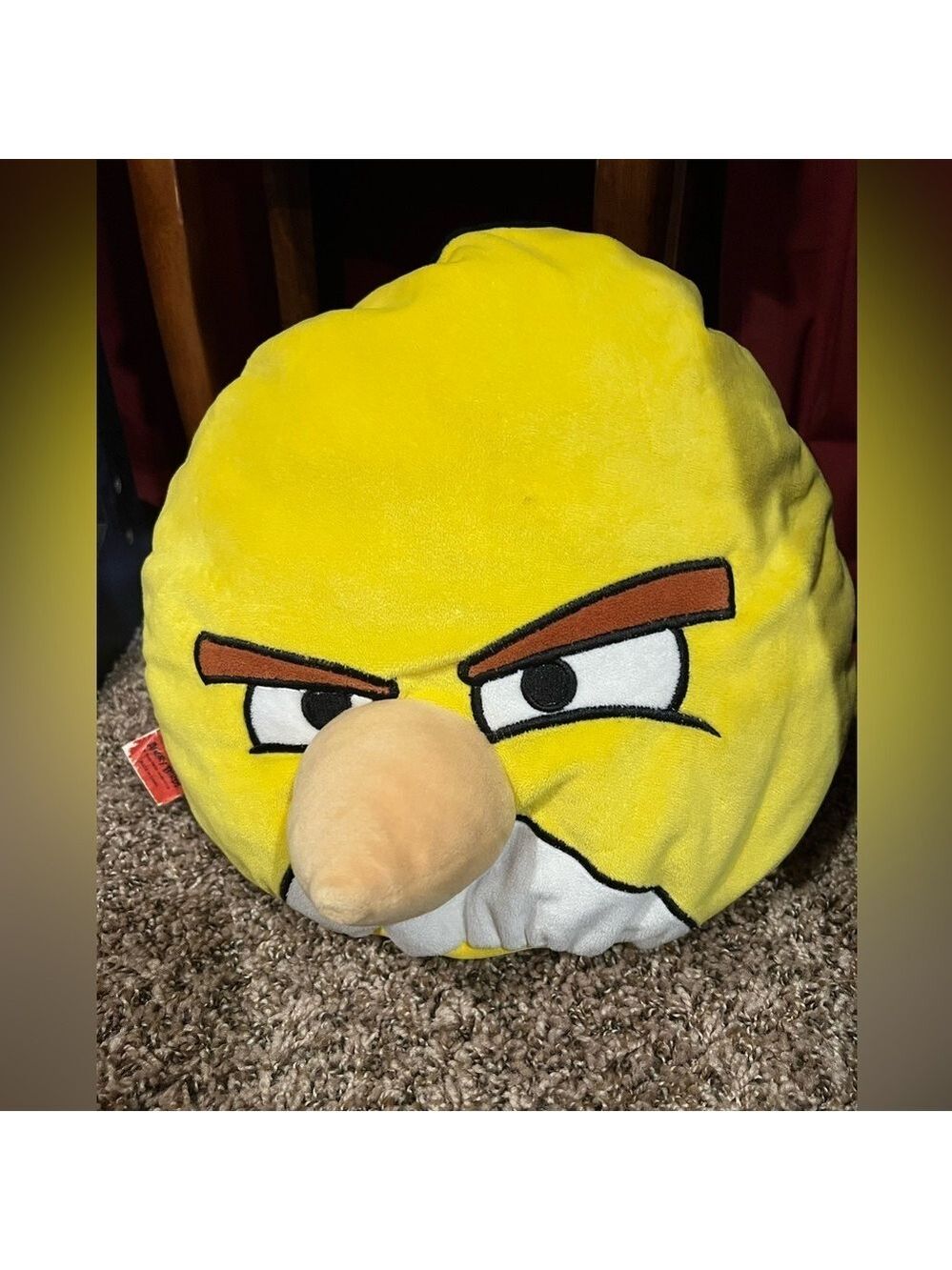 Stuffed Angry bird stuffed animal pillow 

Used/great condition/Cleaned/washed
